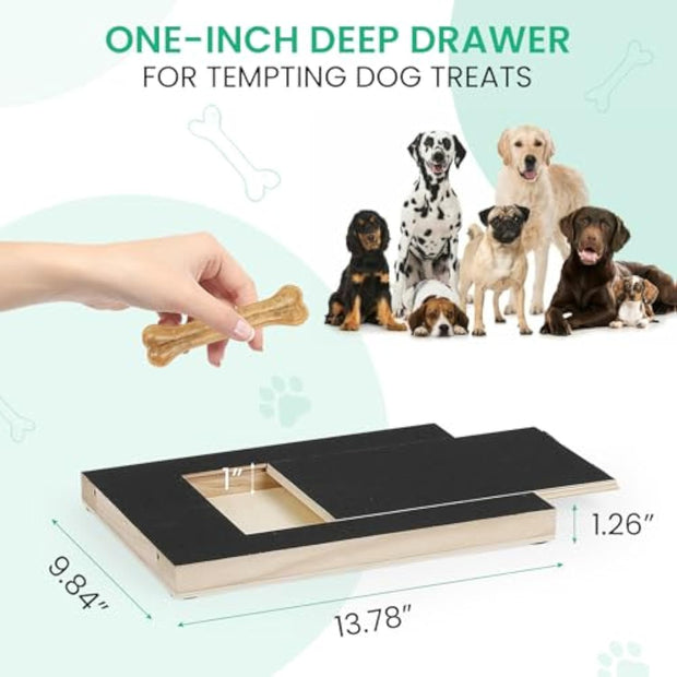 Dog Nail Scratch Board, Dog File Board Dog Nail Grinder Board Scratch Pad For Nails With Treat Box Pets Nails Trimming For All Dog Sizes